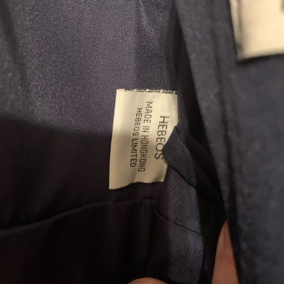 Hebeos Navy Blue Sweetheart Embellished Waist Tulle Flowing Formal Gown, WDress2 - Picture 7 of 8